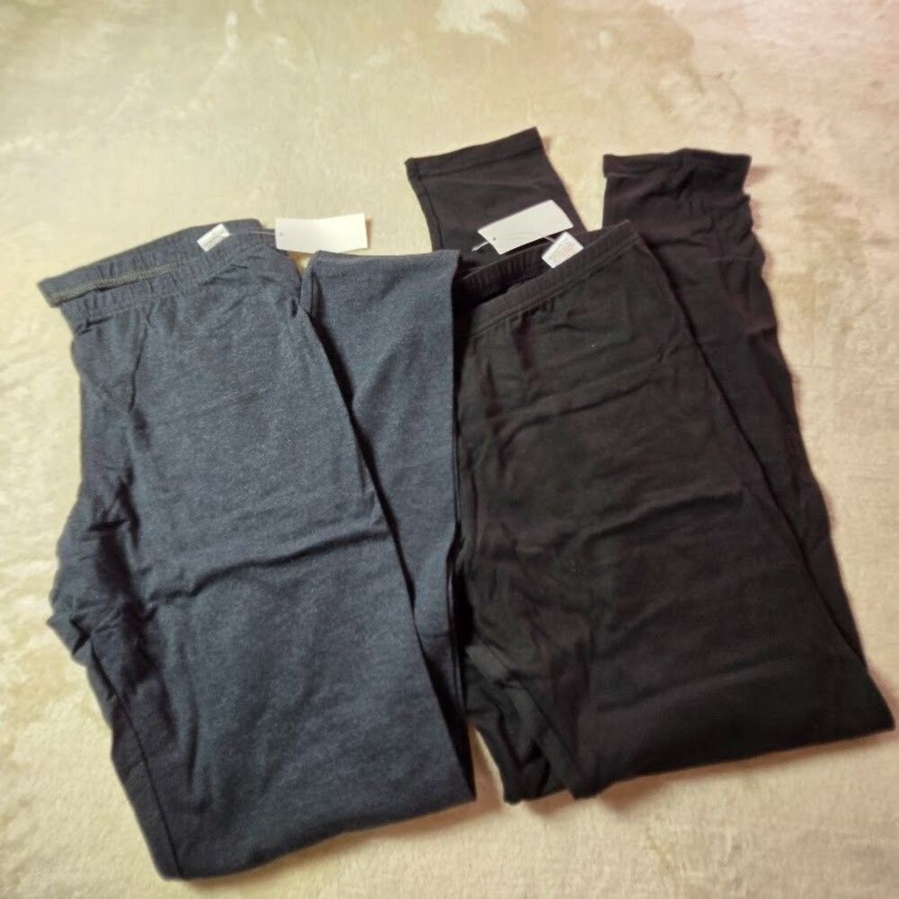 SO Juniors 2 Piece Long Legging Set Black and Grey Size XL New JG83A135R